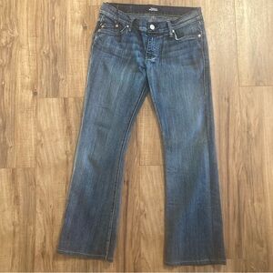 Rock & Republic‎ Womens Size 29 DoubleR Emblem Bootcut Denim Jeans Bling